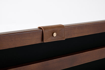 Bed 05 Double Bed, Walnut / Maple