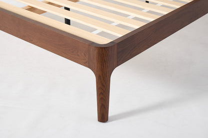 Bed 05 Super King Sized Bed, Walnut / Maple