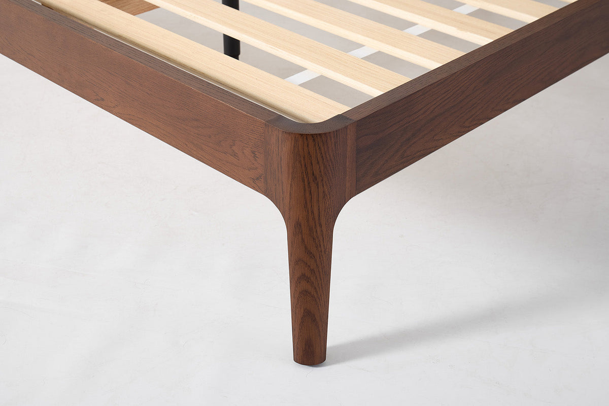 Bed 05 Super King Sized Bed, Walnut / Vine