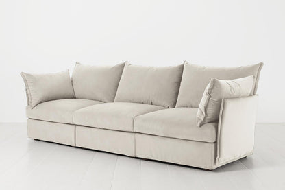 Model 06 3-Seater Sofa, Bone