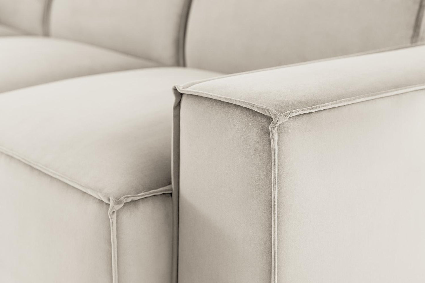 Model 03 2-Seater Right Chaise Sofa, Bone