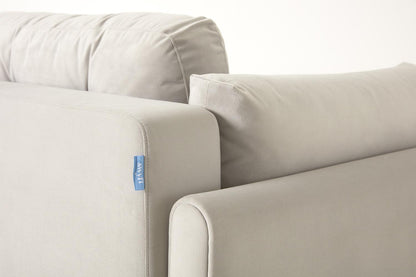 Model 04 Sofa Bed 3 Seater, Oak / Bone