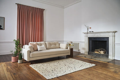 Model 04 Sofa Bed 3 Seater, Oak / Bone