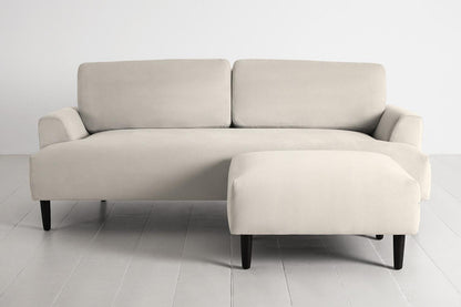 3-Seater Sofa in cream velvet