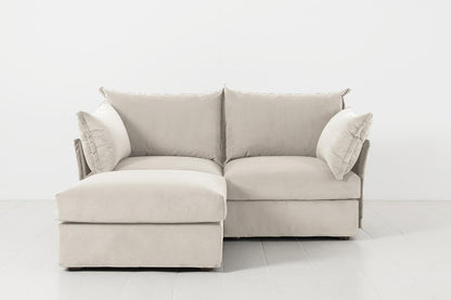 Model 06 2-Seater Left Chaise Sofa, Bone