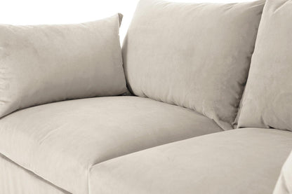 Model 06 2-Seater Left Chaise Sofa, Bone