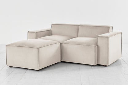 Model 03 2-Seater Left Chaise Sofa, Bone