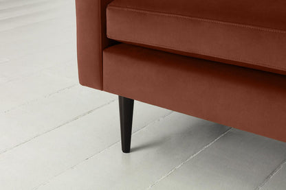 Model 01 2-Seater Sofa with Ottoman, Brick