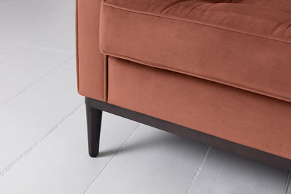 Model 02 2-Seater Sofa with Ottoman, Brick
