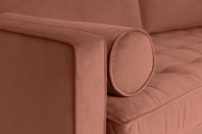 Model 02 2-Seater Sofa with Ottoman, Brick