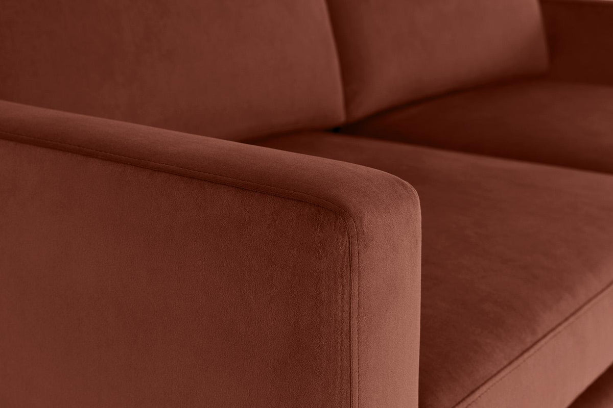 Model 01 2-Seater Sofa Left Chaise Sofa, Brick