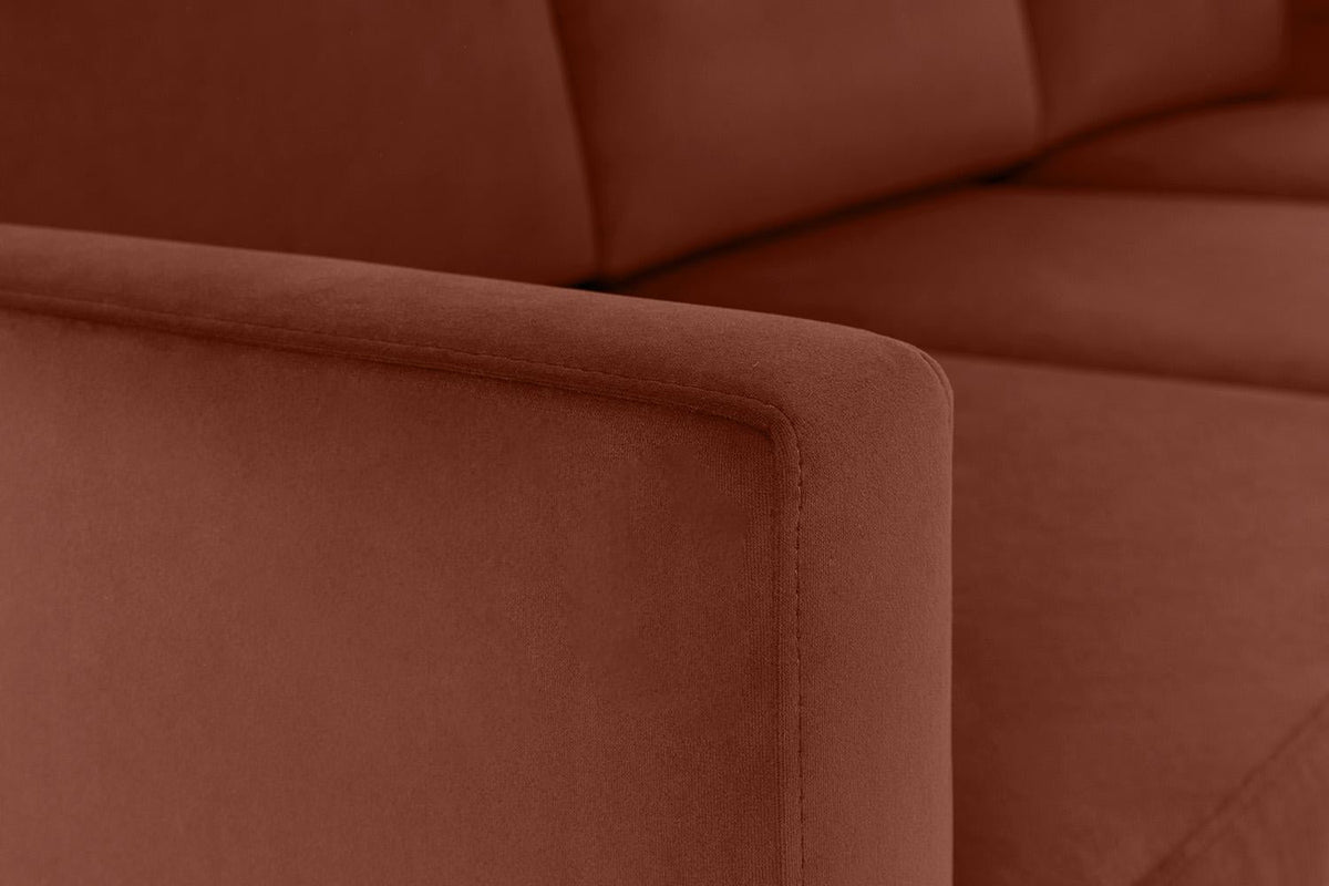Model 01 3-Seater Left Chaise Sofa, Brick