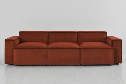 Model 03 3-Seater Sofa, Brick