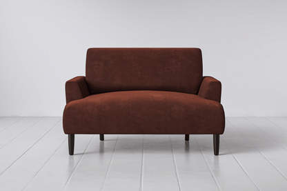 Burgundy Image 1 - Model 05 Love Seat in Burgundy Front View