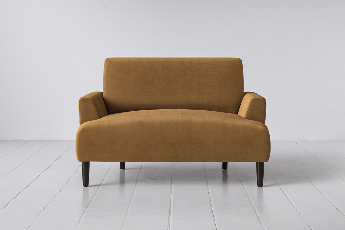 Caramel Image 1 - Model 05 Love Seat in Caramel Front View