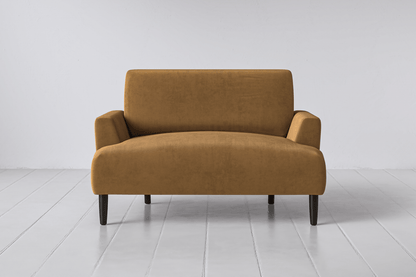 Caramel Image 1 - Model 05 Love Seat in Caramel Front View