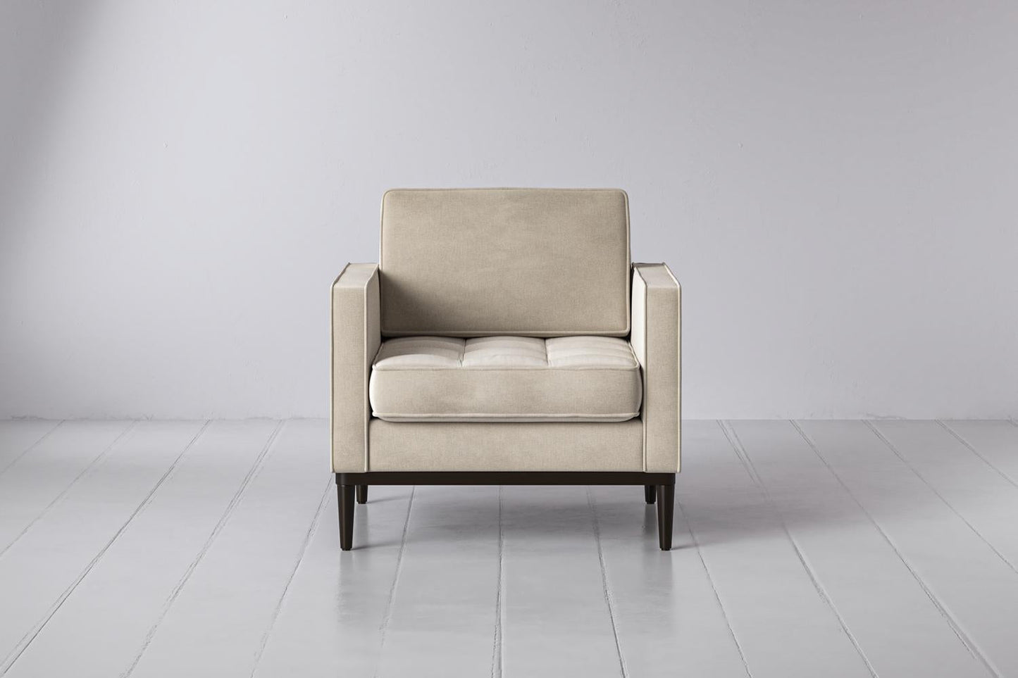Model 02 Armchair, Chalk