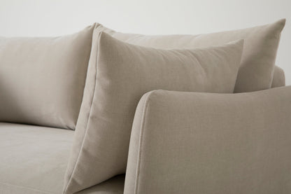 Model 08 Sofa Bed 2.5 Seater, Oak / Chalk