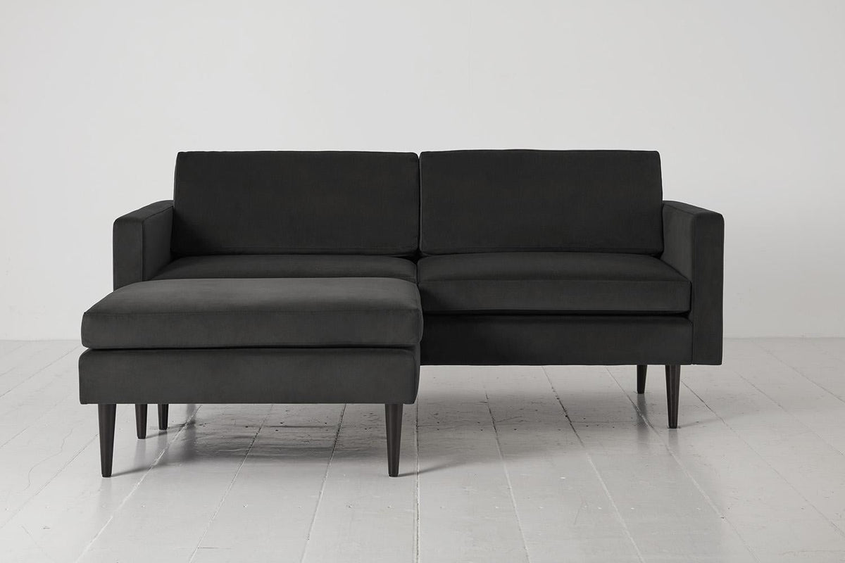 Model 01 2-Seater Sofa Left Chaise Sofa, Charcoal