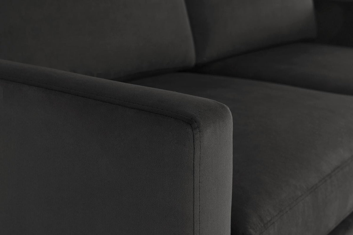 Model 01 2-Seater Sofa Left Chaise Sofa, Charcoal