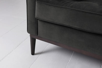Model 02 2-Seater Sofa with Ottoman, Charcoal
