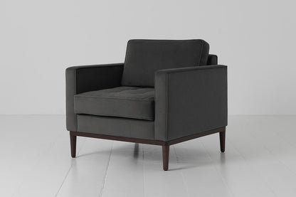 Model 02 Armchair, Charcoal