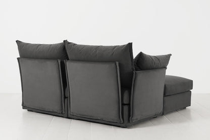 Model 06 2-Seater Left Chaise Sofa, Charcoal