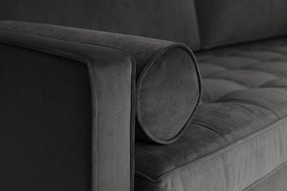 Model 02 3-Seater Sofa with Ottoman, Charcoal