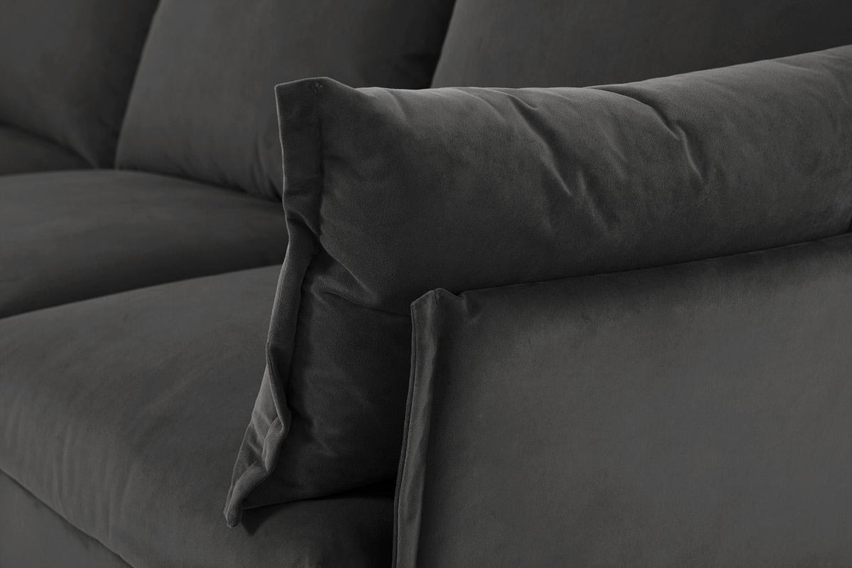 Model 06 Corner Sofa with Ottoman, Charcoal