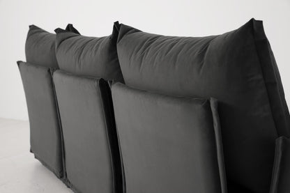 Model 06 3-Seater Right Chaise Sofa, Charcoal