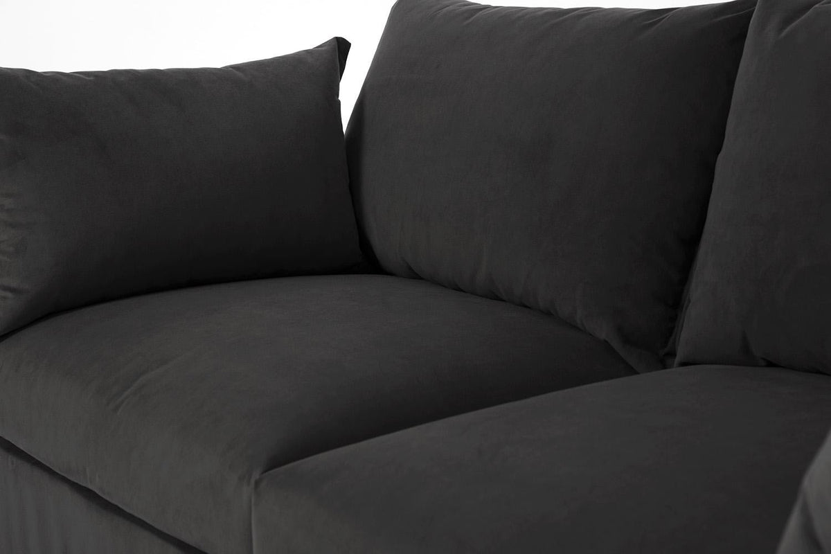 Model 06 2-Seater Left Chaise Sofa, Charcoal