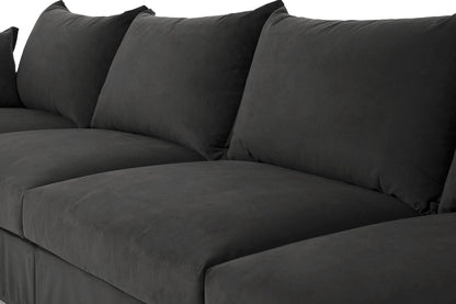 Model 06 3-Seater Left Chaise Sofa, Charcoal