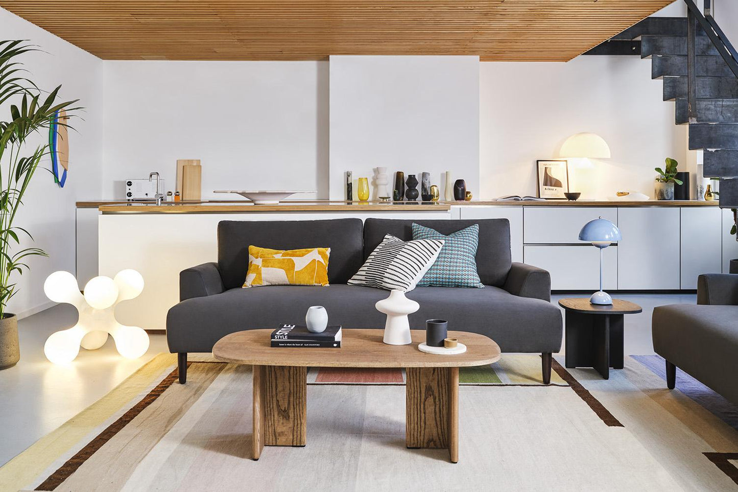 Model 05 3-Seater Sofa, Charcoal
