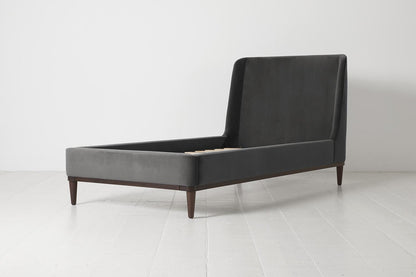 Bed 02 Single Bed, Charcoal