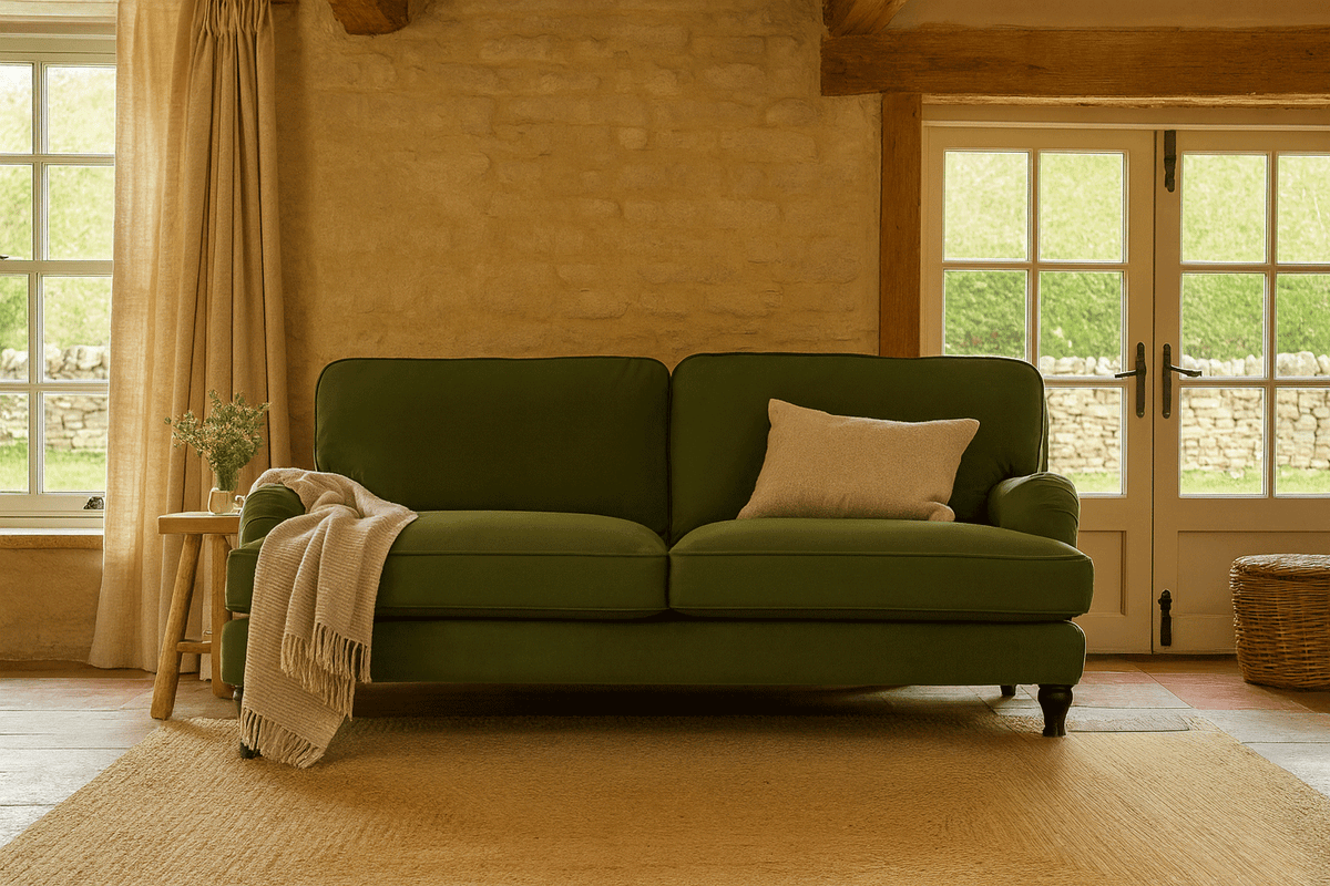 Model 15 3 Seater Sofa, Oak / Vine