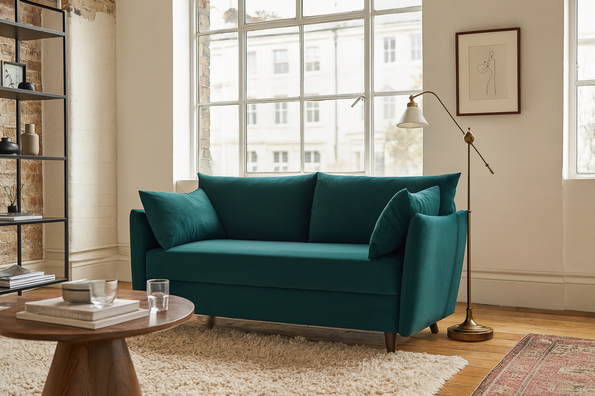 Model 08 Sofa Bed 2.5 Seater, Kingfisher