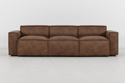 Model 03 3-Seater Sofa, Chestnut