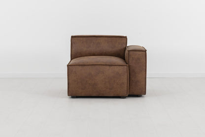 Model 03 Right Arm Sofa Module, Chestnut