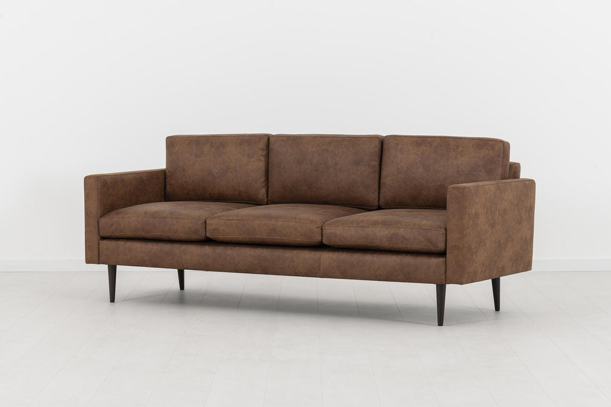 Model 01 3-Seater Sofa, Chestnut