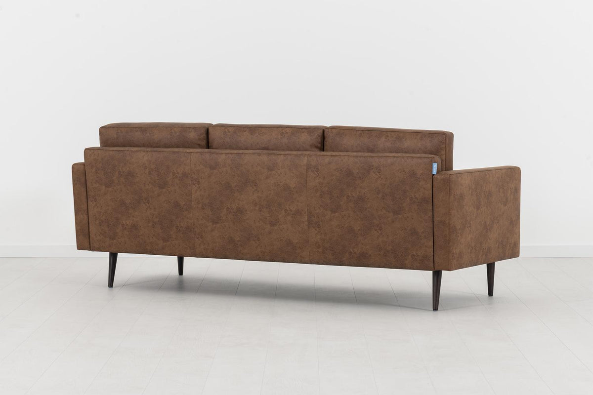 Model 01 3-Seater Sofa, Chestnut