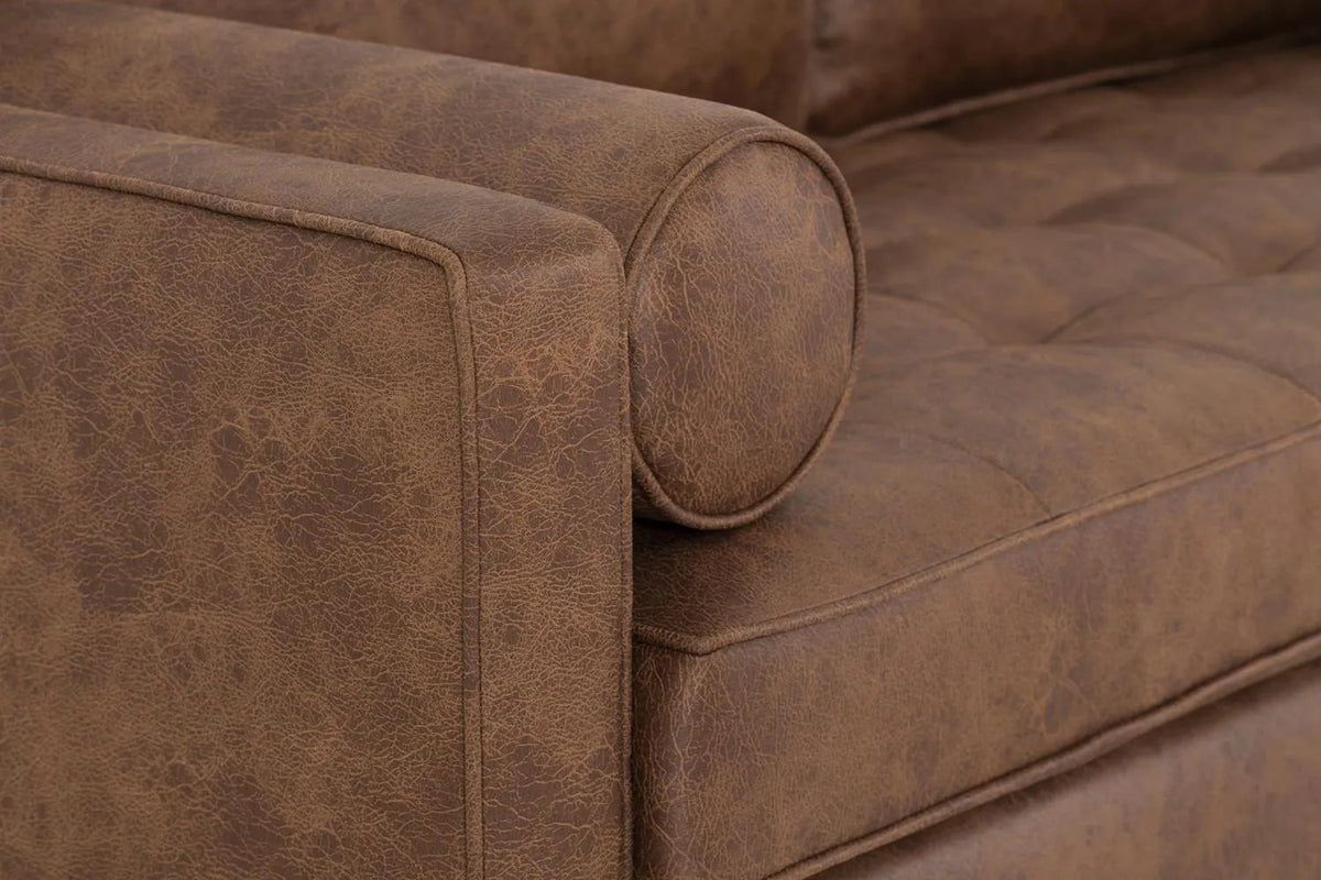 Model 02 Sofa Bed 3 Seater, Chestnut
