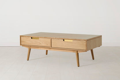 Coffee Table 01, Oak / Four drawers