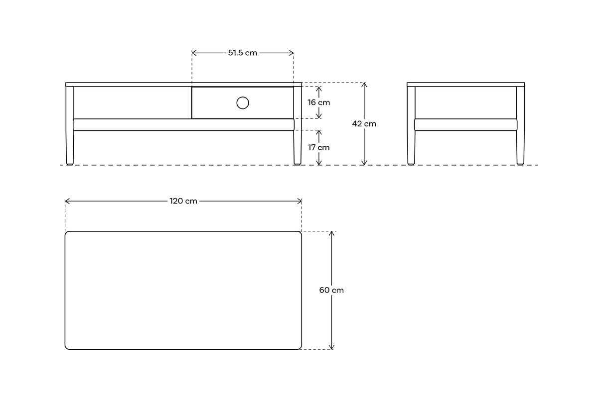 Coffee Table 06, Oak