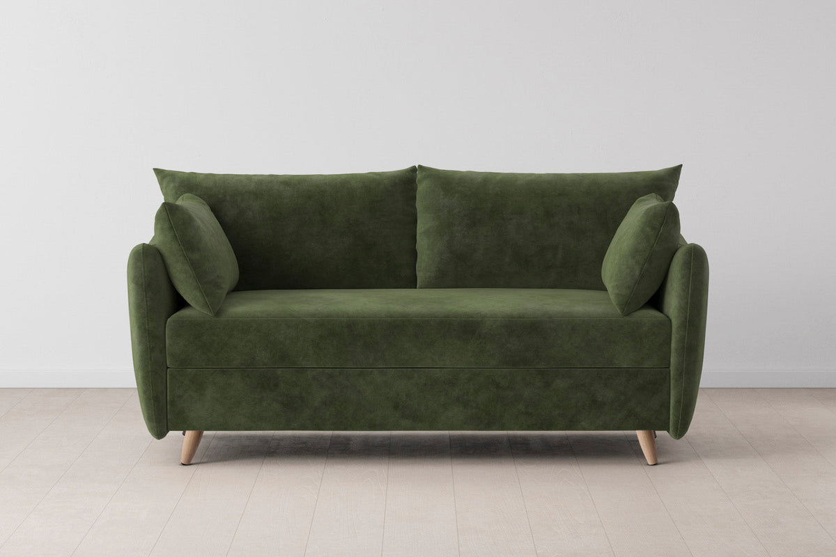Model 08 Sofa Bed 2.5 Seater, Oak / Conifer
