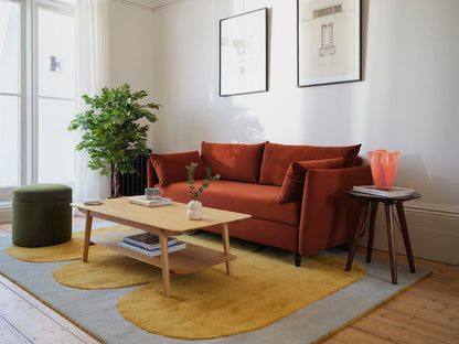 Model 08 Sofa Bed 2 Seater, Oak / Umber