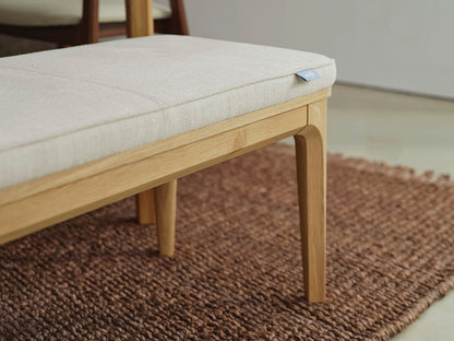 Dining Bench 01, Oak / Oatmeal