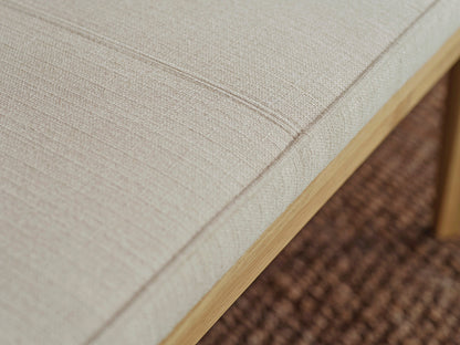 Dining Bench 01, Oak / Oatmeal