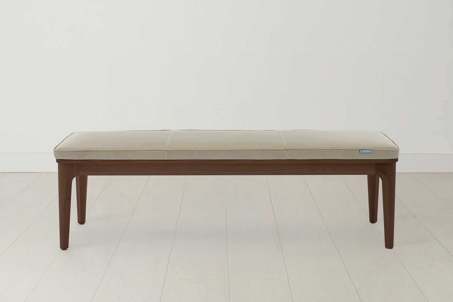Dining Bench 01, Walnut / Oyster
