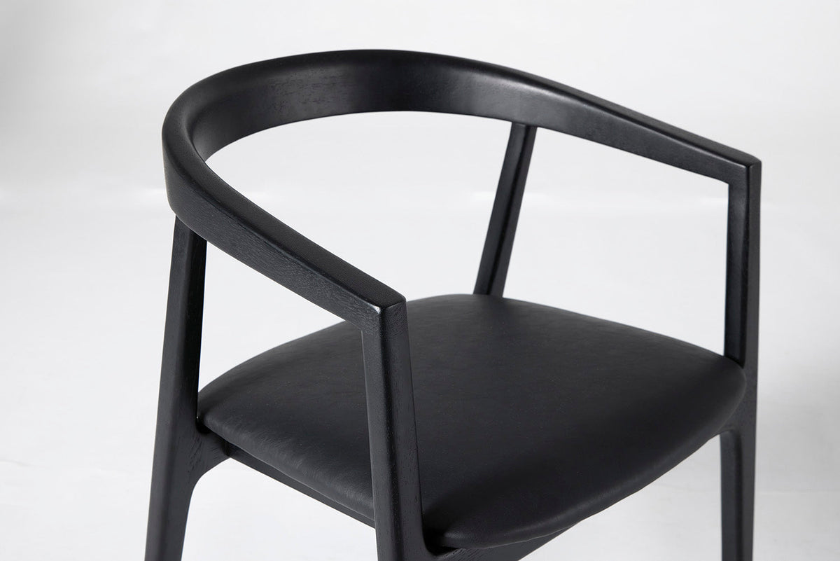 Dining Chair 01 (set of 2), Black / Black