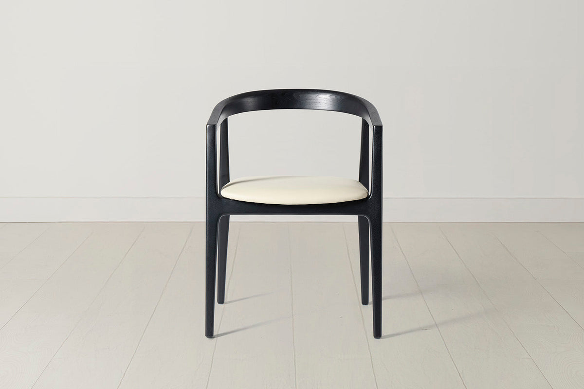 Dining Chair 01 (set of 2), Black / Oyster